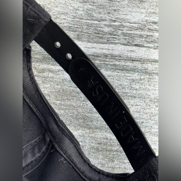 VTG USA Made 7th Infantry Association Snap Back Trucker Hat Cap Black Red Army - Picture 9 of 16